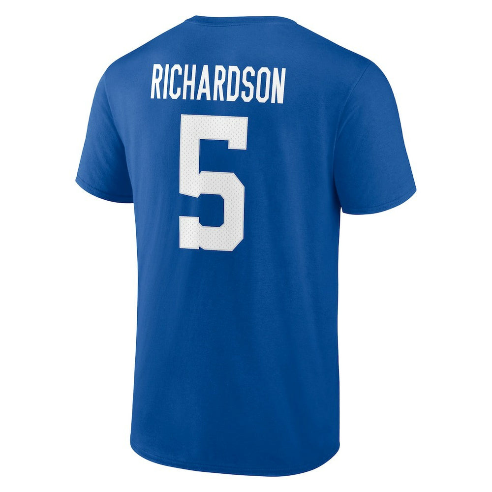 Indianapolis Colts Anthony Richardson  Icon Name & Number T-Shirt | NFL On sale