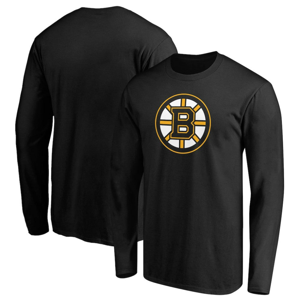 Boston Bruins Primary Logo Long Sleeve T-Shirt -  NHL T-shirts