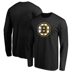Boston Bruins Primary Logo Long Sleeve T-Shirt -  NHL T-shirts