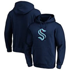 Seattle Kraken Primary Logo Pullover Hoodie -  NHL Hoodies