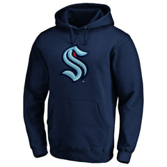 Seattle Kraken Primary Logo Pullover Hoodie -  NHL Hoodies