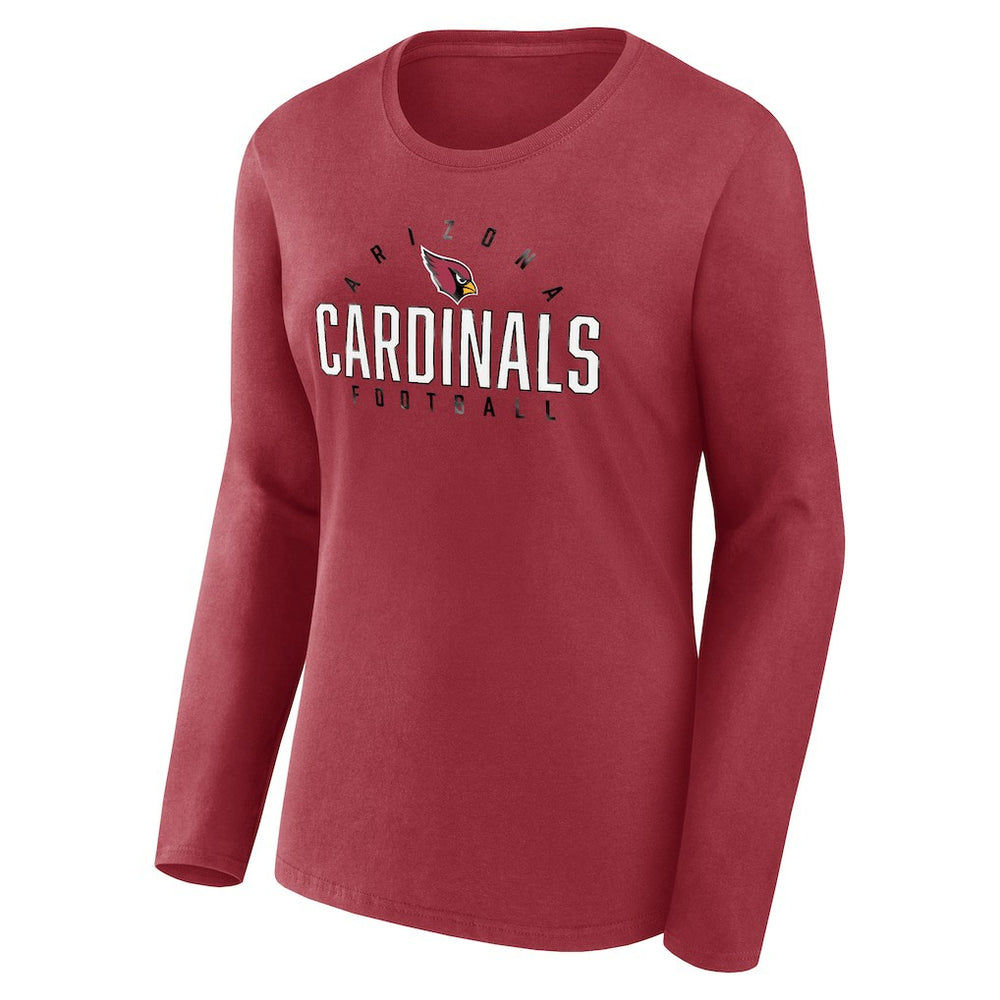 Arizona Cardinals Women's Plus Size Foiled Play Long Sleeve T-Shirt | NFL Hot