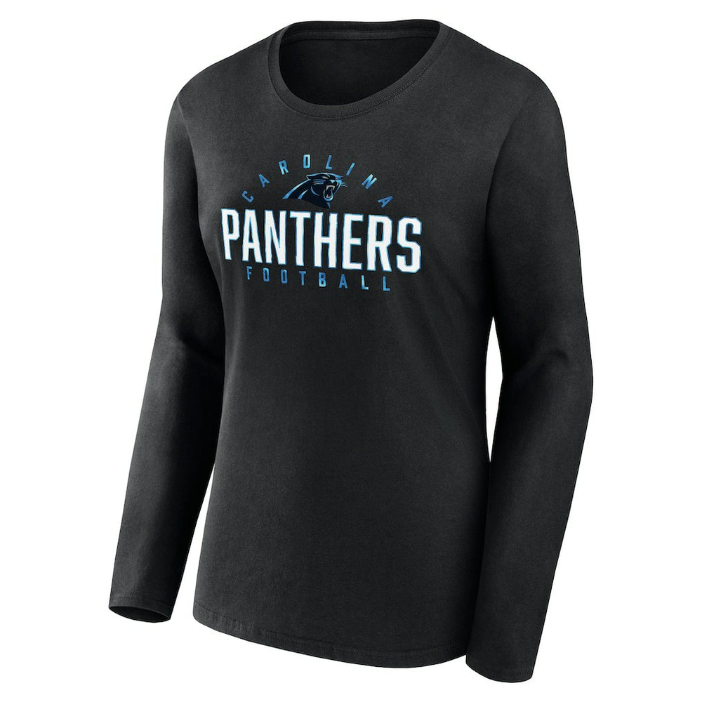 Carolina Panthers Women's Plus Size Foiled Play Long Sleeve T-Shirt | NFL Outlet