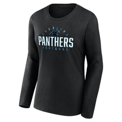 Carolina Panthers Women's Plus Size Foiled Play Long Sleeve T-Shirt | NFL Outlet