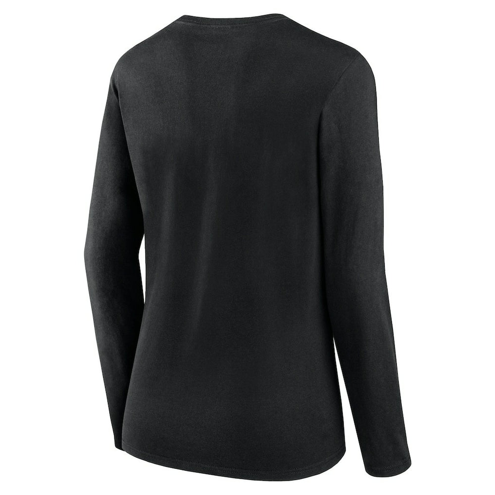 Las Vegas Raiders Women's Plus Size Foiled Play Long Sleeve T-Shirt | NFL Hot