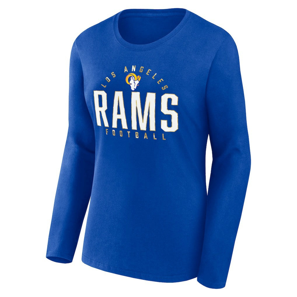 Los Angeles Rams Women's Plus Size Foiled Play Long Sleeve T-Shirt | NFL Outlet