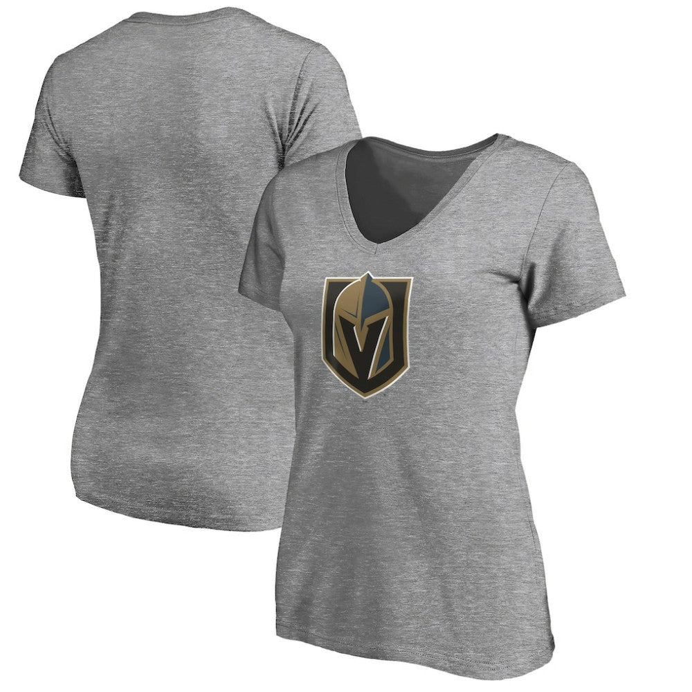 Vegas Golden Knights Women's Primary Logo V-Neck T-Shirt -  NHL T-shirts