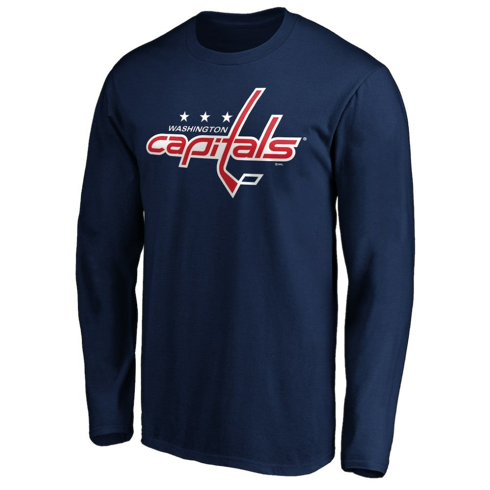 Washington Capitals Primary Logo Long Sleeve T-Shirt -  NHL T-shirts