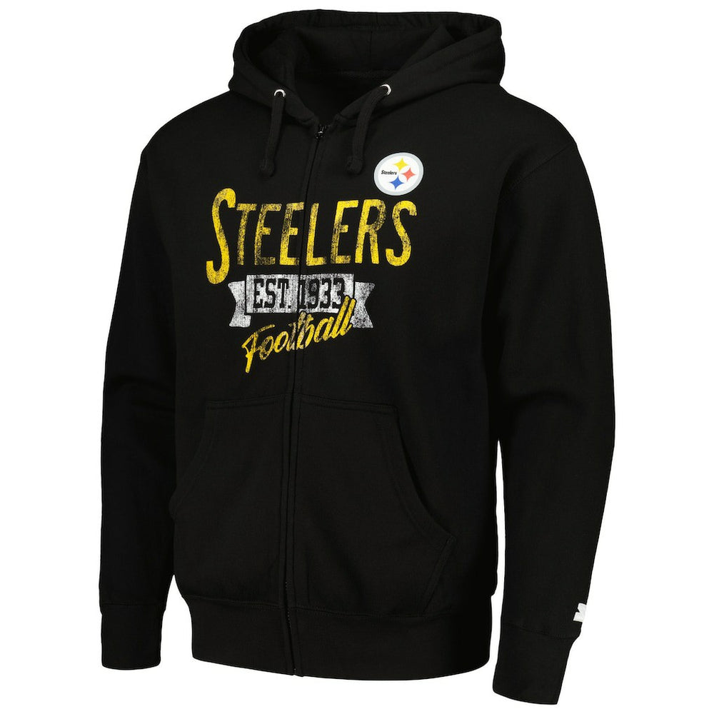 Pittsburgh Steelers Starter Domestic Post Season Full-Zip Hoodie | NFL Discount
