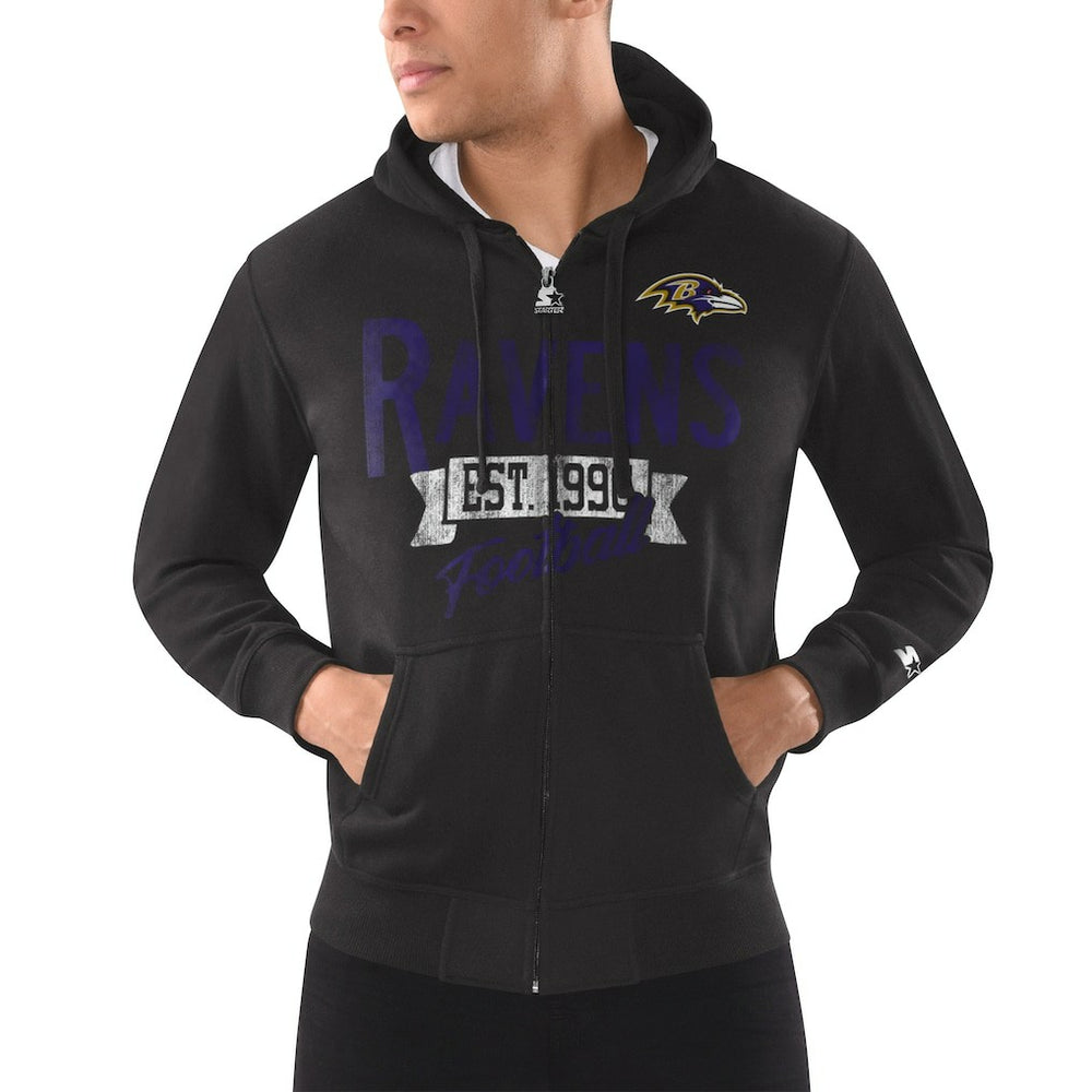 Baltimore Ravens Starter Domestic Post Season Full-Zip Hoodie | NFL On sale
