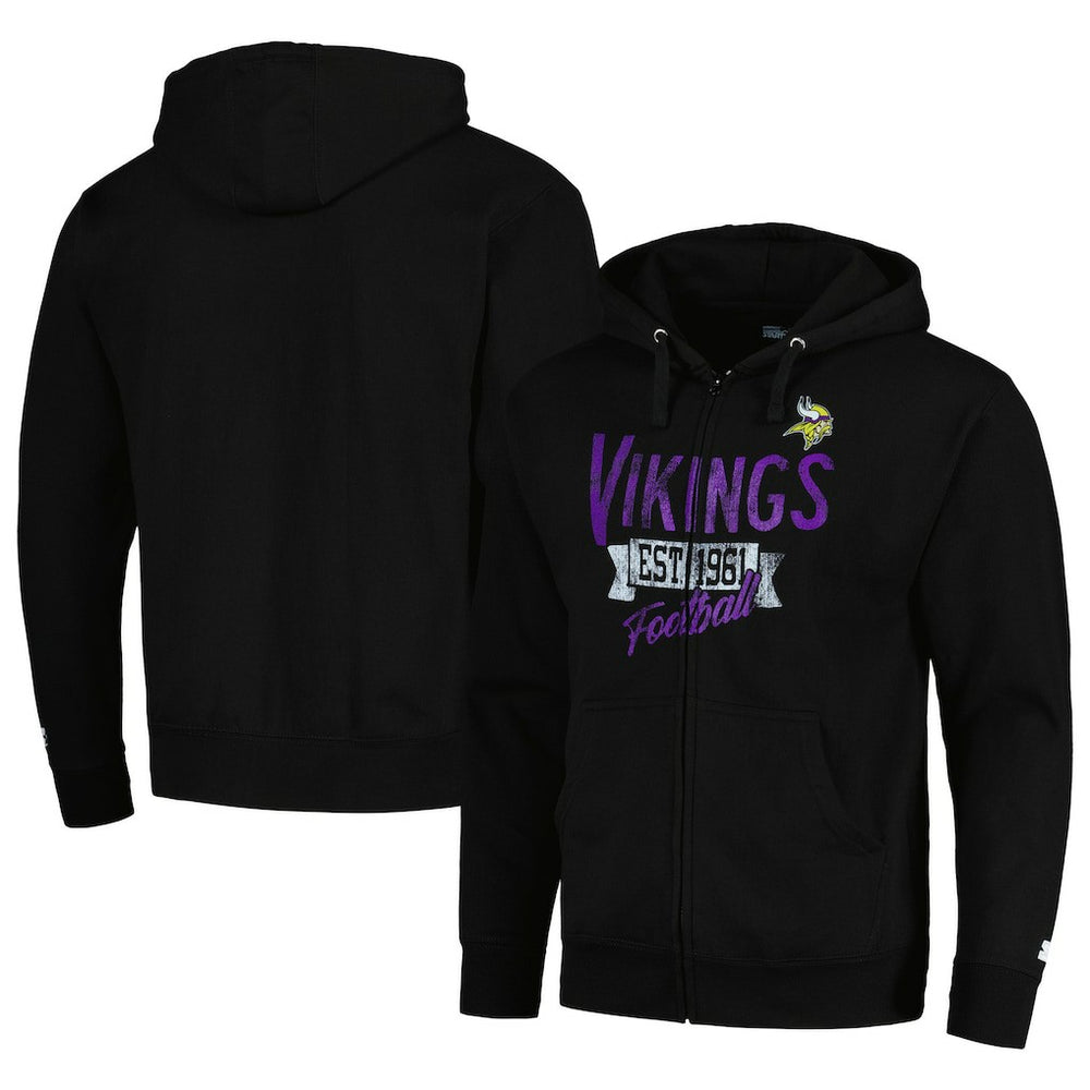 Minnesota Vikings Starter Domestic Post Season Full-Zip Hoodie | NFL Sale