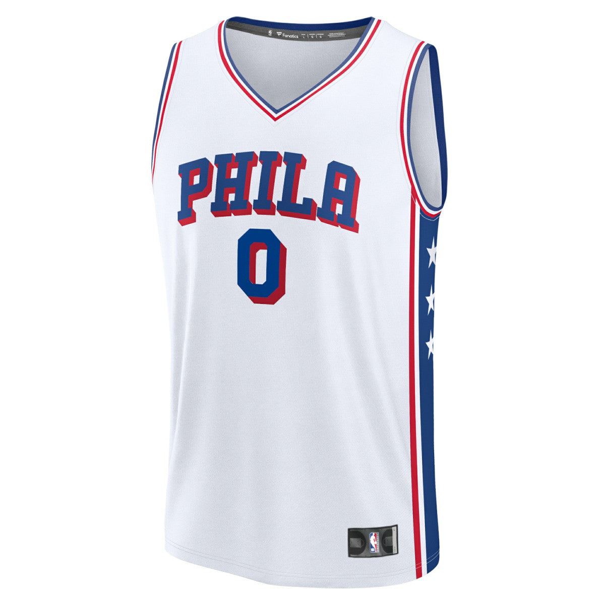 White Tyrese Maxey Philadelphia 76ers Fast Break Replica Player Jersey | NBA