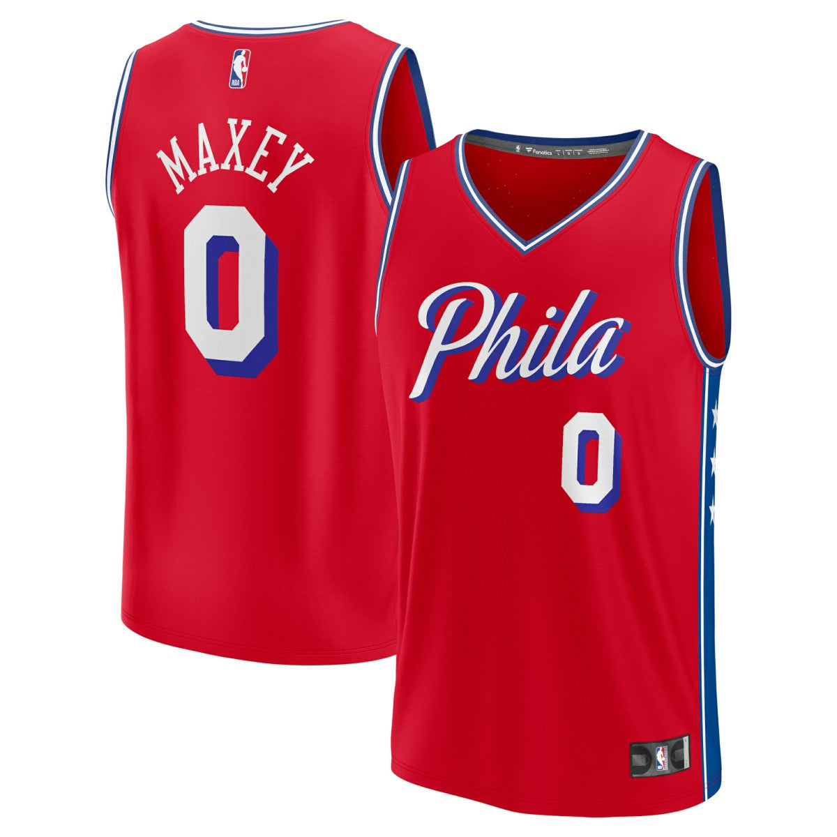 Red Tyrese Maxey Philadelphia 76ers Youth Fast Break Player Jersey | NBA