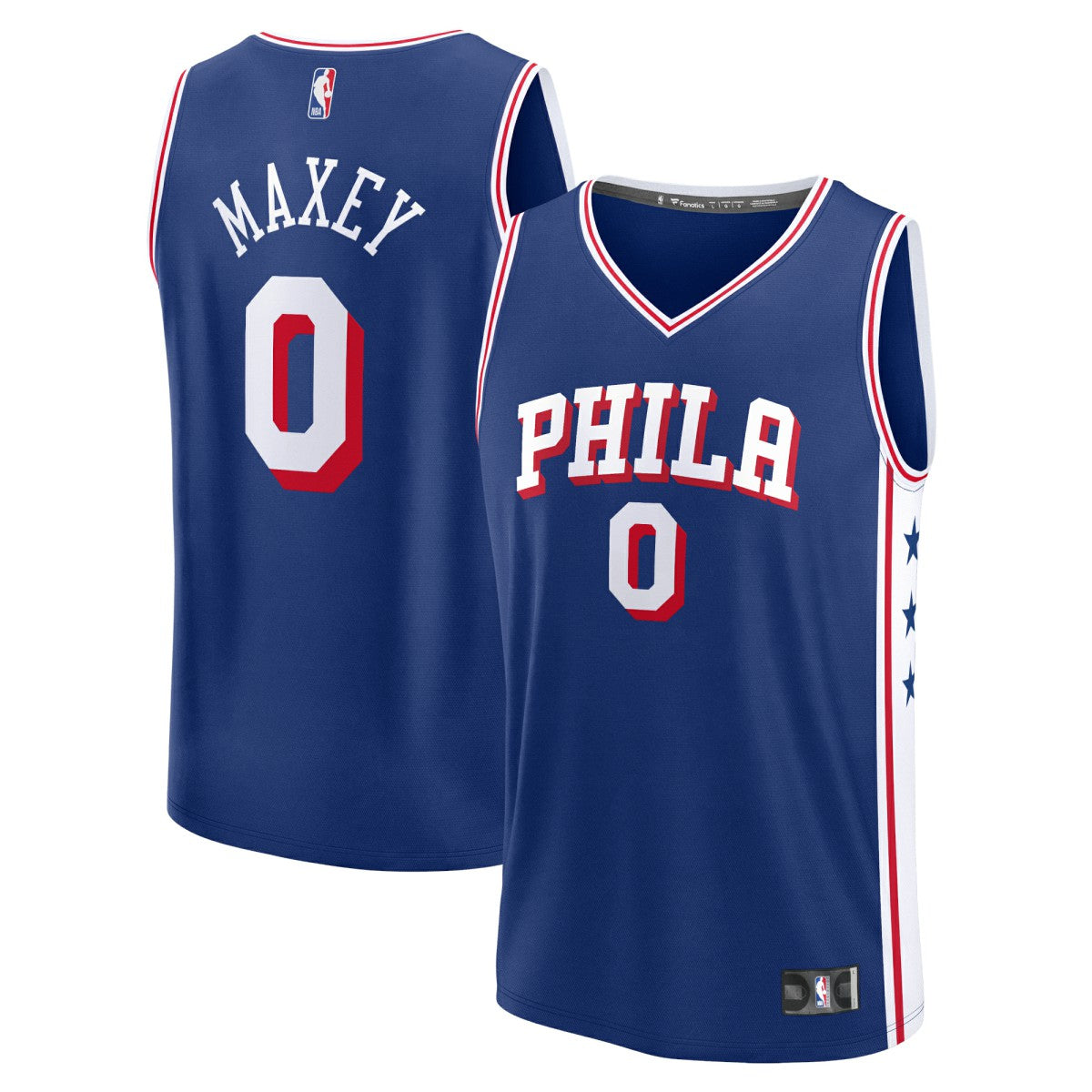 Royal Tyrese Maxey Philadelphia 76ers Fast Break Replica Jersey | NBA