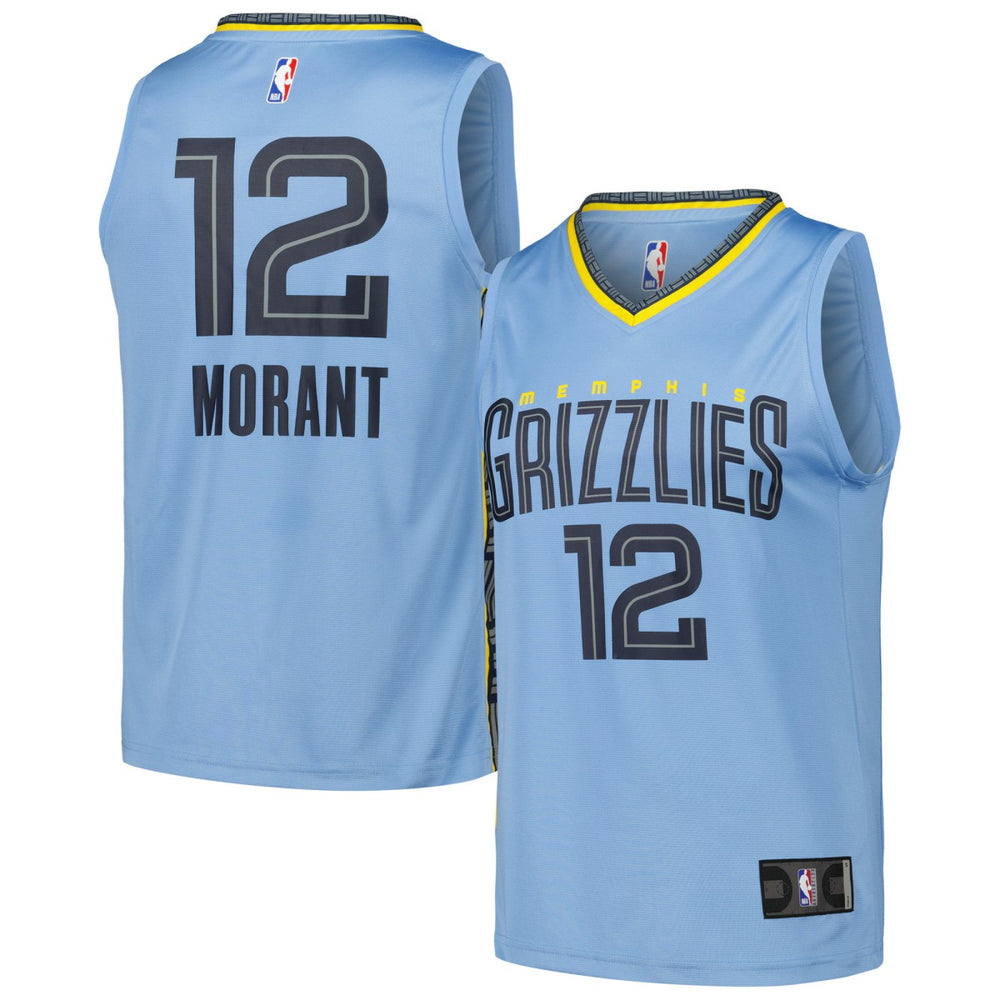 Light Blue Ja Morant Memphis Grizzlies Fast Break Replica Player Jersey | NBA