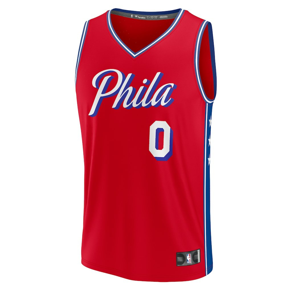 Red Tyrese Maxey Philadelphia 76ers Fast Break Replica Player Jersey sale | NBA