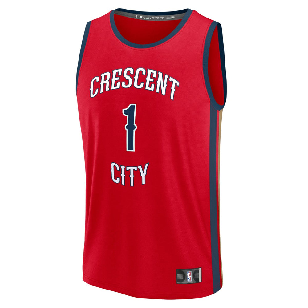 Red Zion Williamson New Orleans Pelicans Fast Break Replica Player Jersey | NBA