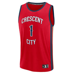 Red Zion Williamson New Orleans Pelicans Fast Break Replica Player Jersey | NBA