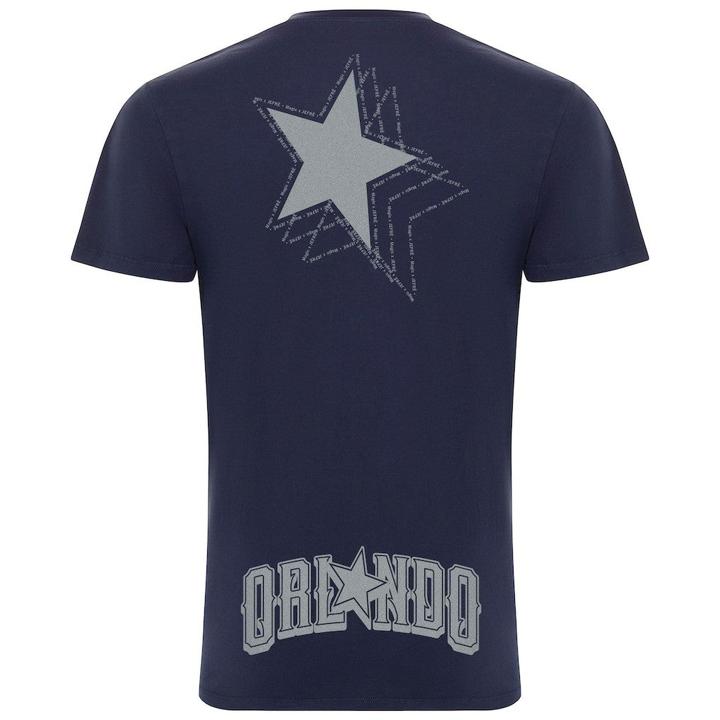 Heather Navy Orlando Magic x JEFRE Sportiqe Unisex 2023/24 City Edition Bingham T-shirt | NBA