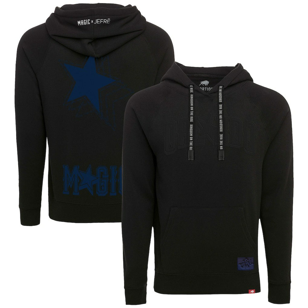 Black Orlando Magic x JEFRE Sportiqe Unisex 2023/24 City Edition Olsen Tri-Blend Pullover Hoodie | NBA