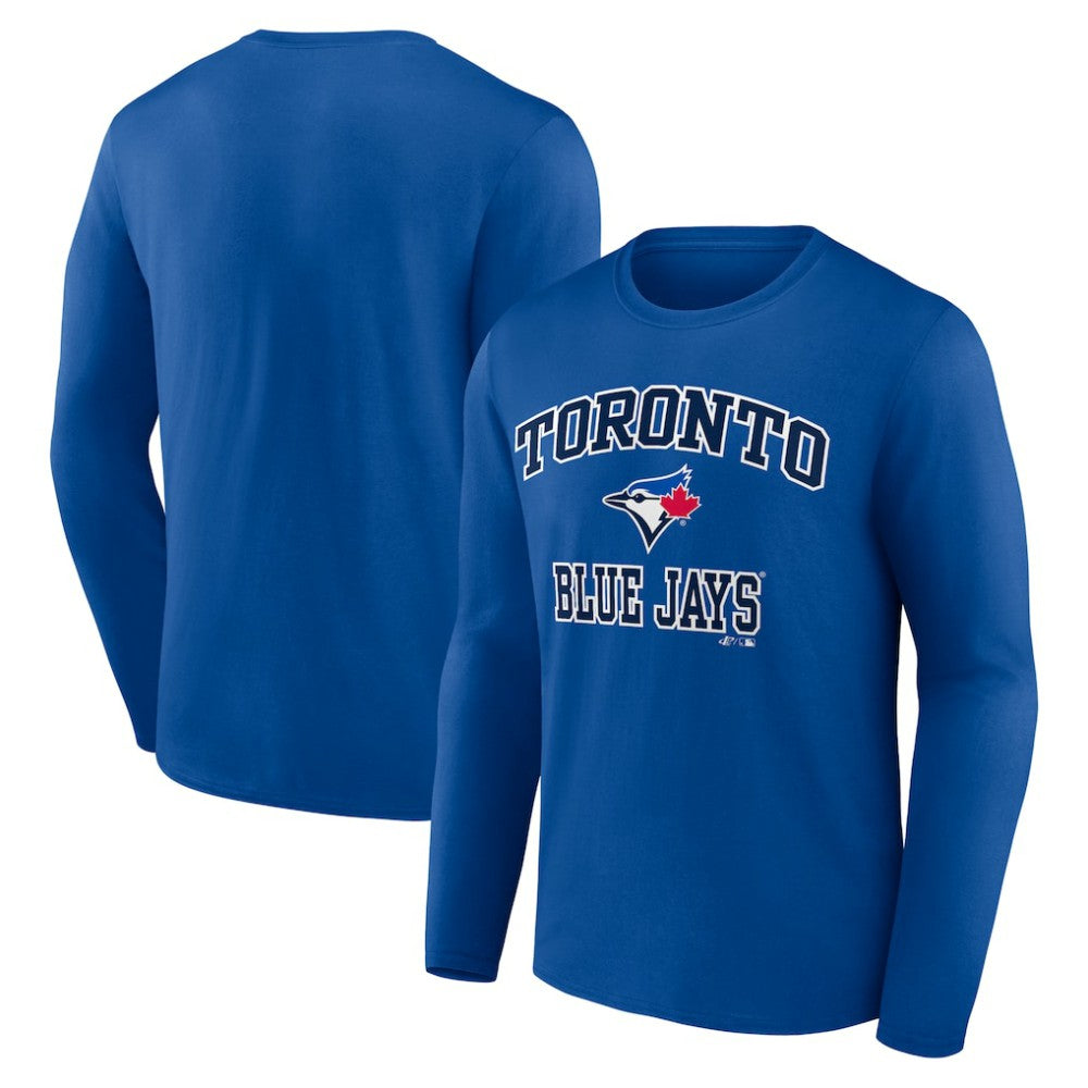 Toronto Blue Jays Logo Athletic Heart & Soul Long Sleeve T-Shirt - MLB T-shirts