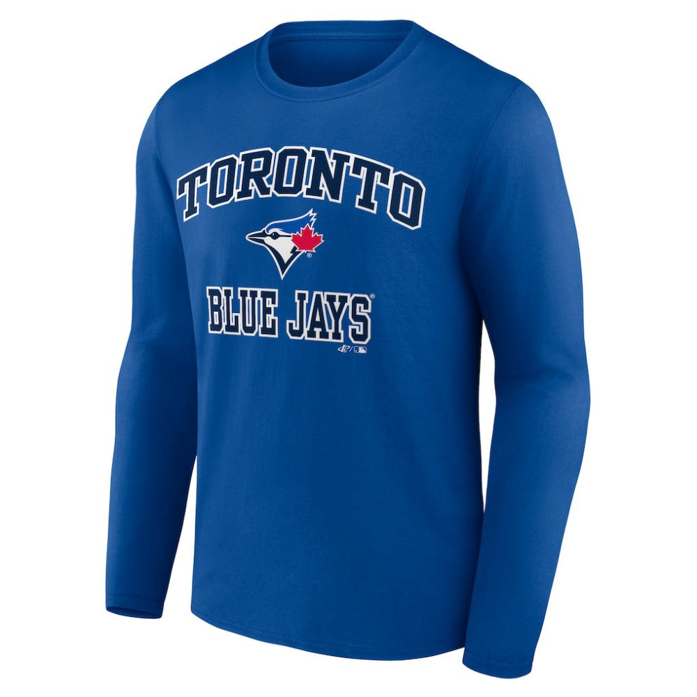 Toronto Blue Jays Logo Athletic Heart & Soul Long Sleeve T-Shirt - MLB T-shirts