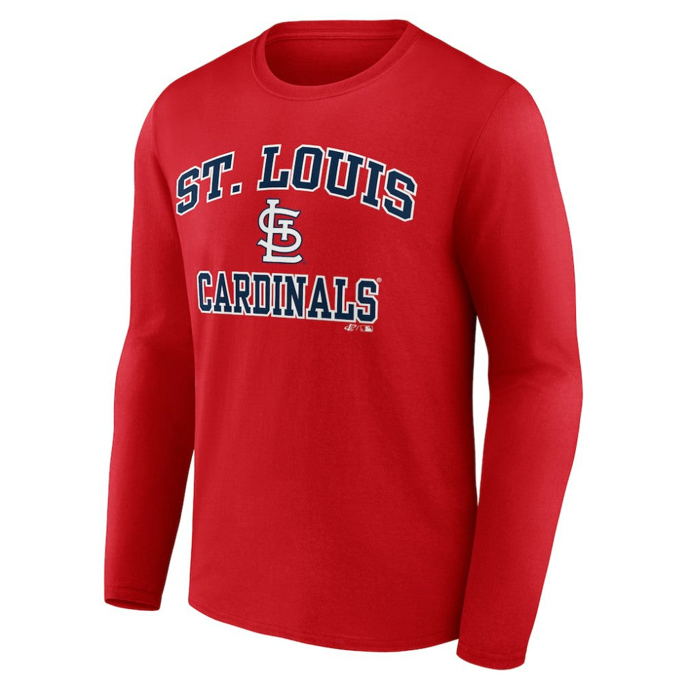 St. Louis Cardinals Logo Athletic Heart & Soul Long Sleeve T-Shirt - MLB T-shirts