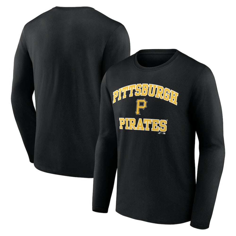 Pittsburgh Pirates Logo Athletic Heart & Soul Long Sleeve T-Shirt - MLB T-shirts
