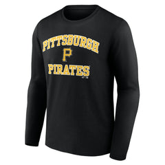 Pittsburgh Pirates Logo Athletic Heart & Soul Long Sleeve T-Shirt - MLB T-shirts