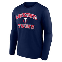 Minnesota Twins Logo Athletic Heart & Soul Long Sleeve T-Shirt - MLB T-shirts