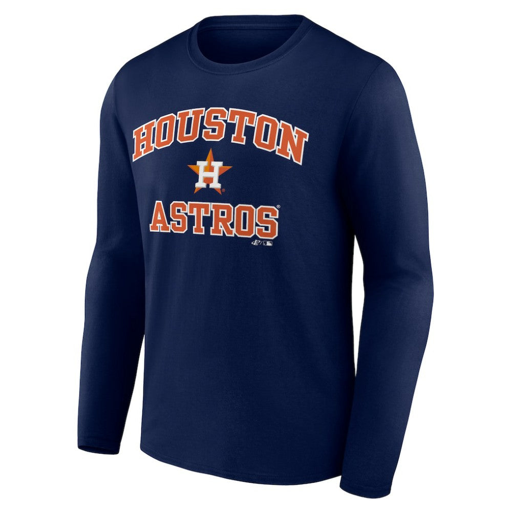 Houston Astros Logo Athletic Heart & Soul Long Sleeve T-Shirt - MLB T-shirts