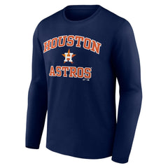 Houston Astros Logo Athletic Heart & Soul Long Sleeve T-Shirt - MLB T-shirts