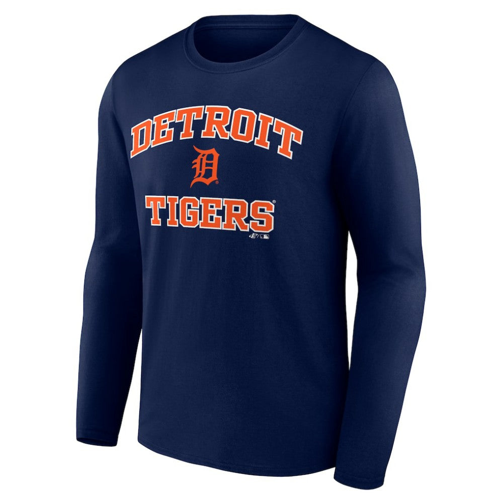 Detroit Tigers Logo Athletic Heart & Soul Long Sleeve T-Shirt - MLB T-shirts