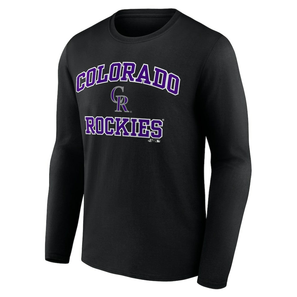 Colorado Rockies Logo Athletic Heart & Soul Long Sleeve T-Shirt - MLB T-shirts