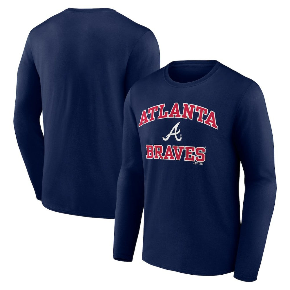 Atlanta Braves Logo Athletic Heart & Soul Long Sleeve T-Shirt - MLB T-shirts