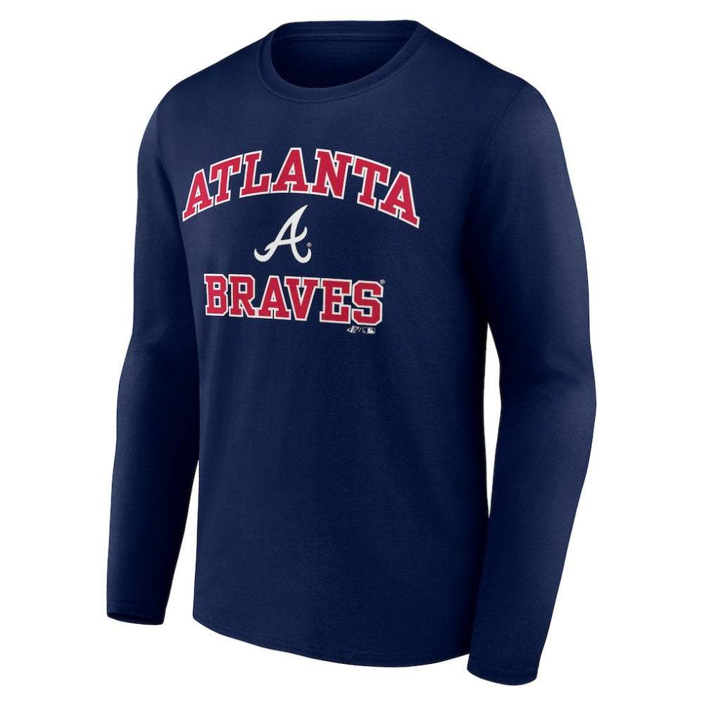 Atlanta Braves Logo Athletic Heart & Soul Long Sleeve T-Shirt - MLB T-shirts