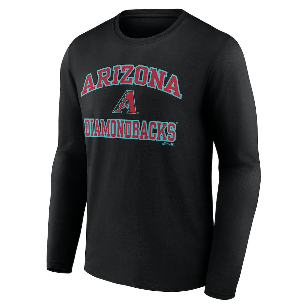 Arizona Diamondbacks Logo Athletic Heart & Soul Long Sleeve T-Shirt - MLB T-shirts