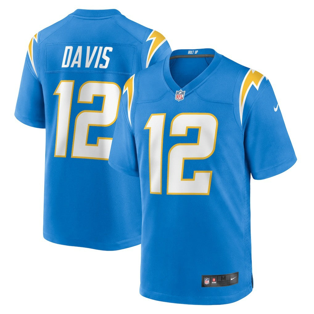 Los Angeles Chargers Derius Davis  Team Game Jersey | NFL Discount