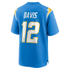 Los Angeles Chargers Derius Davis  Team Game Jersey | NFL Discount