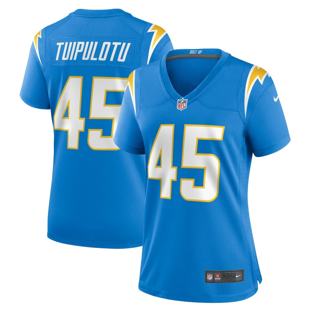 Los Angeles Chargers Tuli Tuipulotu  Women's Team Game Jersey | NFL Near me