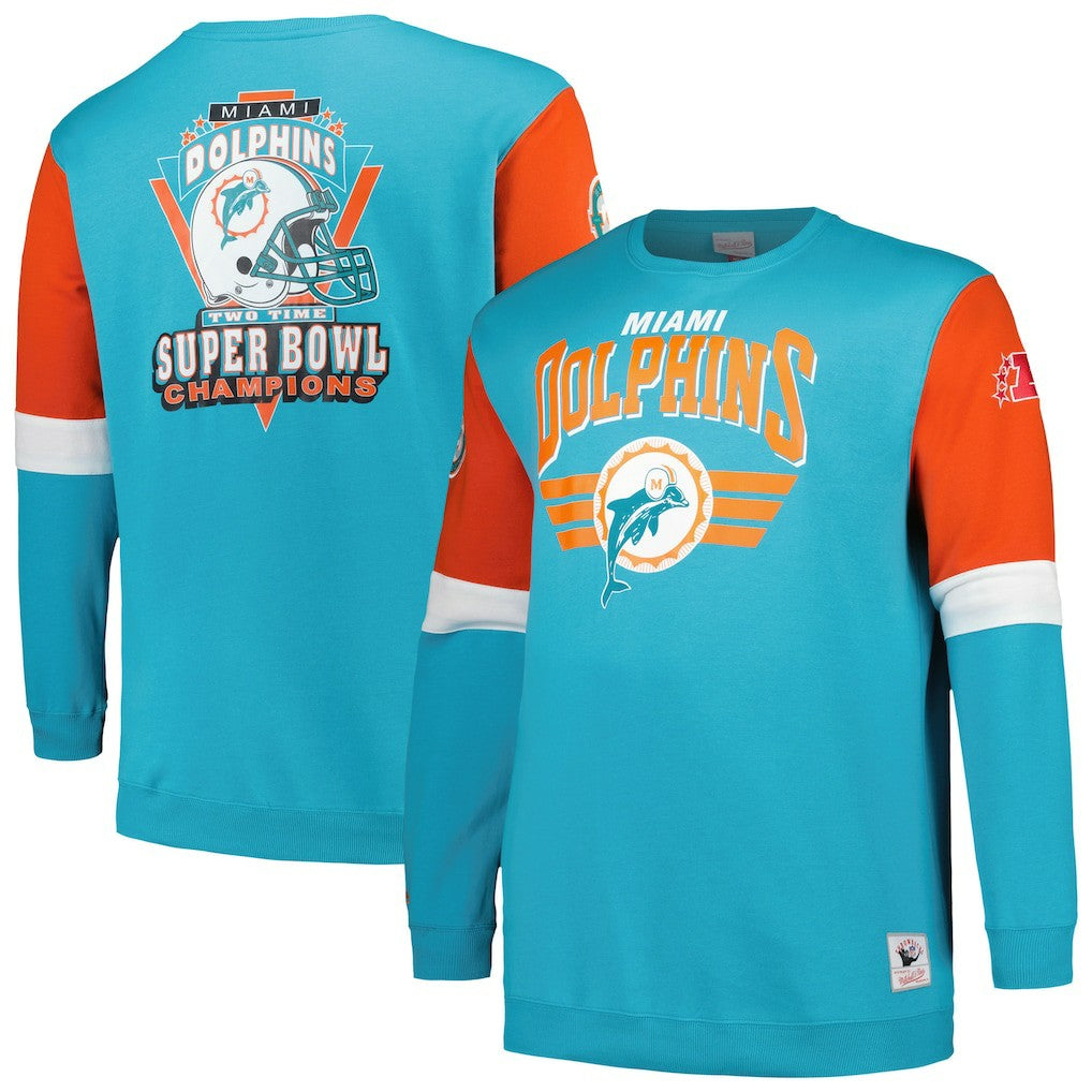 Miami Dolphins Big & Tall Fleece Pullover Sweatshirt | NFL On sale