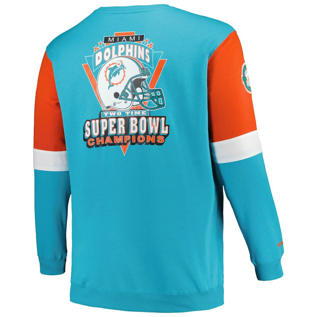 Miami Dolphins Big & Tall Fleece Pullover Sweatshirt | NFL On sale