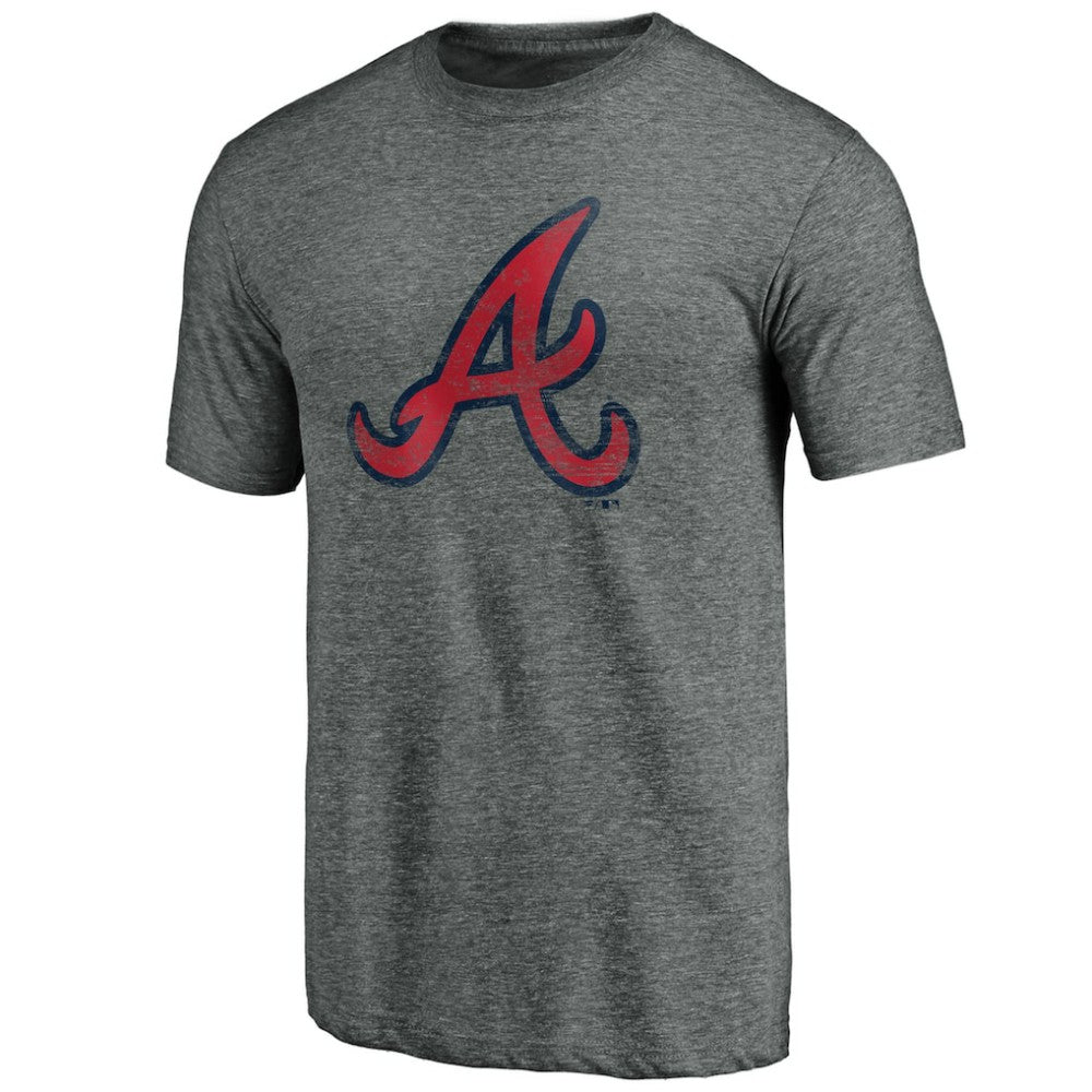 Atlanta Braves Official Logo Tri-Blend T-Shirt - MLB T-shirts