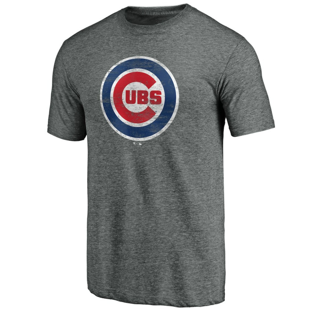 Chicago Cubs Official Logo Tri-Blend T-Shirt - MLB T-shirts