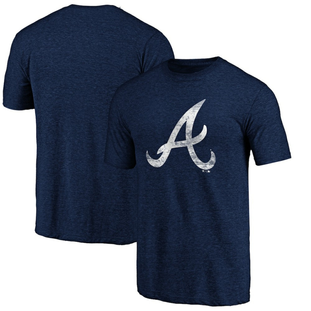 Atlanta Braves Official Logo Tri-Blend T-Shirt - MLB T-shirts