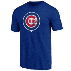 Chicago Cubs Official Logo Tri-Blend T-Shirt - MLB T-shirts