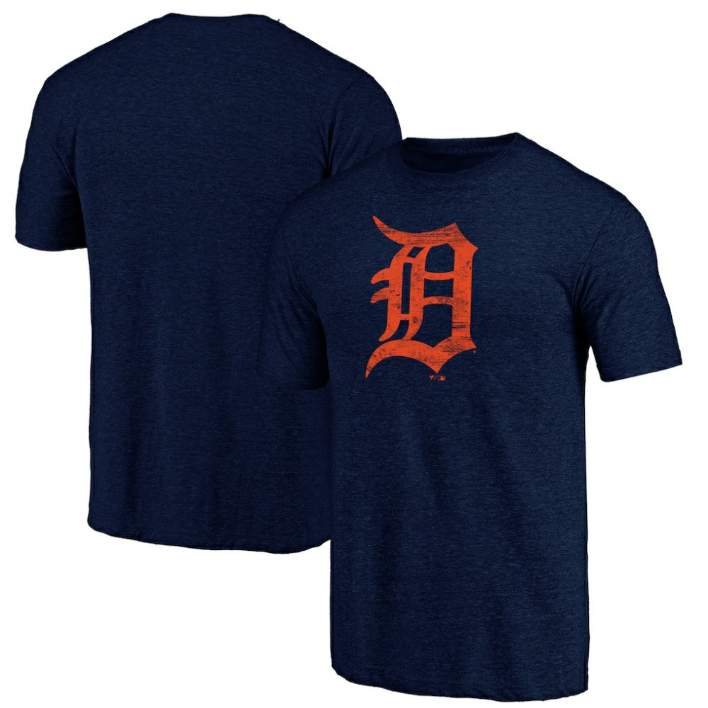 Detroit Tigers Official Logo Tri-Blend T-Shirt - MLB T-shirts