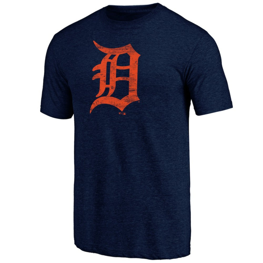 Detroit Tigers Official Logo Tri-Blend T-Shirt - MLB T-shirts