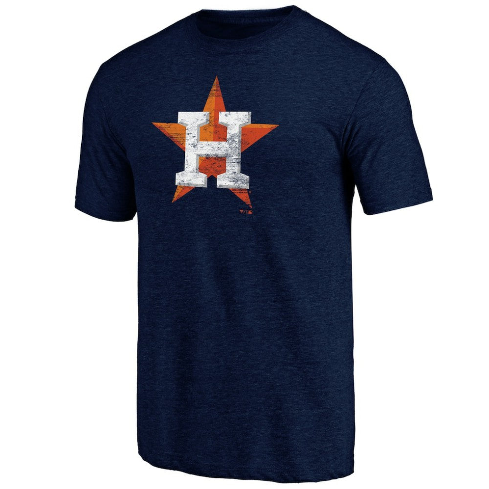 Houston Astros Official Logo Tri-Blend T-Shirt - MLB T-shirts