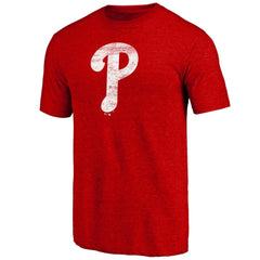 Philadelphia Phillies Official Logo Tri-Blend T-Shirt - MLB T-shirts